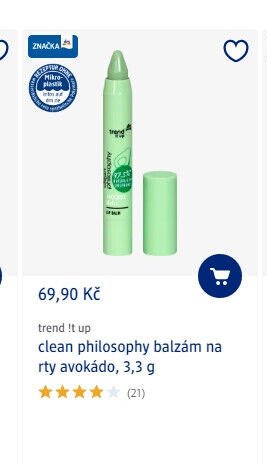 trend !t up clean philosophy balzám na rty avokádo, 3,3 g