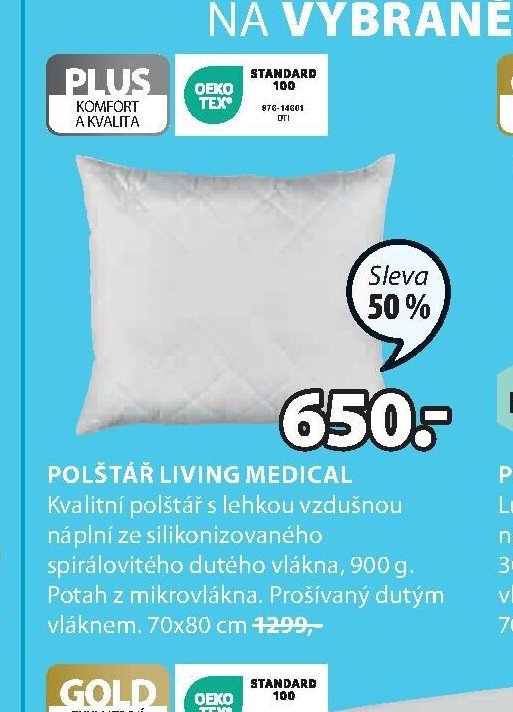 Polštář LIVING MEDICAL