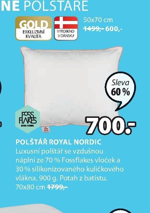 Polštář ROYAL NORDIC