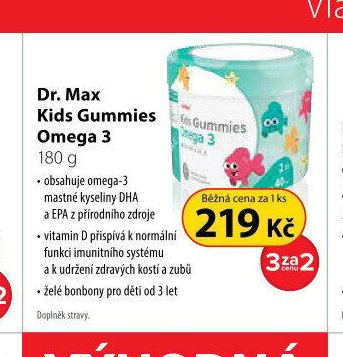Dr. Max Kids Gummies Omega 3 180 g