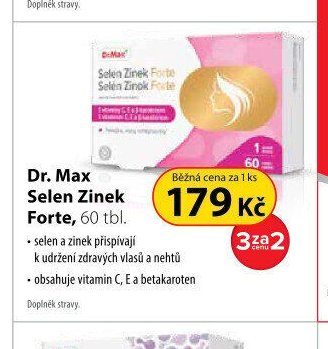 Dr. Max Selen Zinek Forte, 60 tbl.