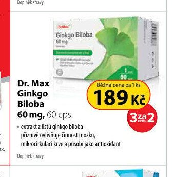 Dr. Max Ginkgo Biloba 60 mg, 60 cps.