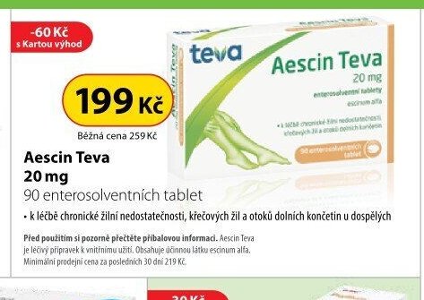Aescin Teva 20 mg