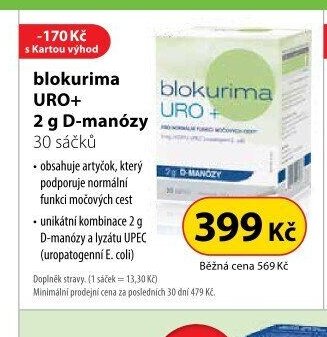 blokurima URO+ 2 g D-manózy 30 sáčků