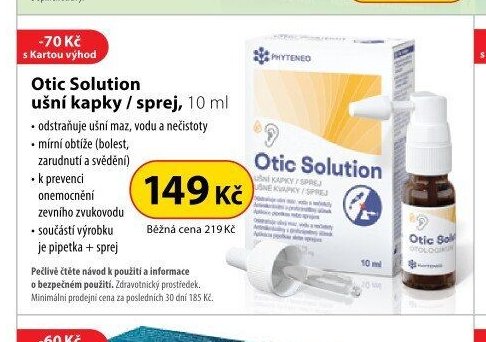 Otic Solution ušní kapky / sprej, 10 ml