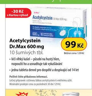 Acetylcystein Dr.Max 600 mg