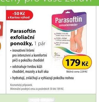 Parasoftin exfoliační ponožky, 1 pár