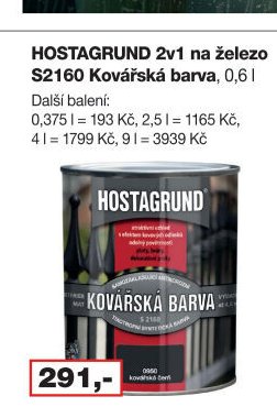 HOSTAGRUND 2v1 na železo S2160 Kovářská barva