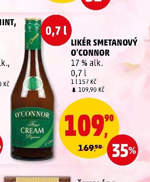 LIKÉR SMETANOVÝ O'CONNOR
