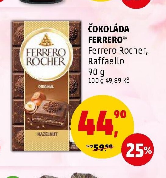 ČOKOLÁDA FERRERO