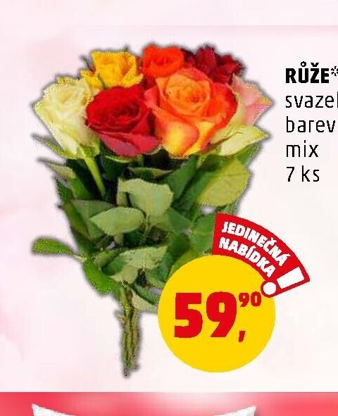 RŮŽE svazek barevný mix