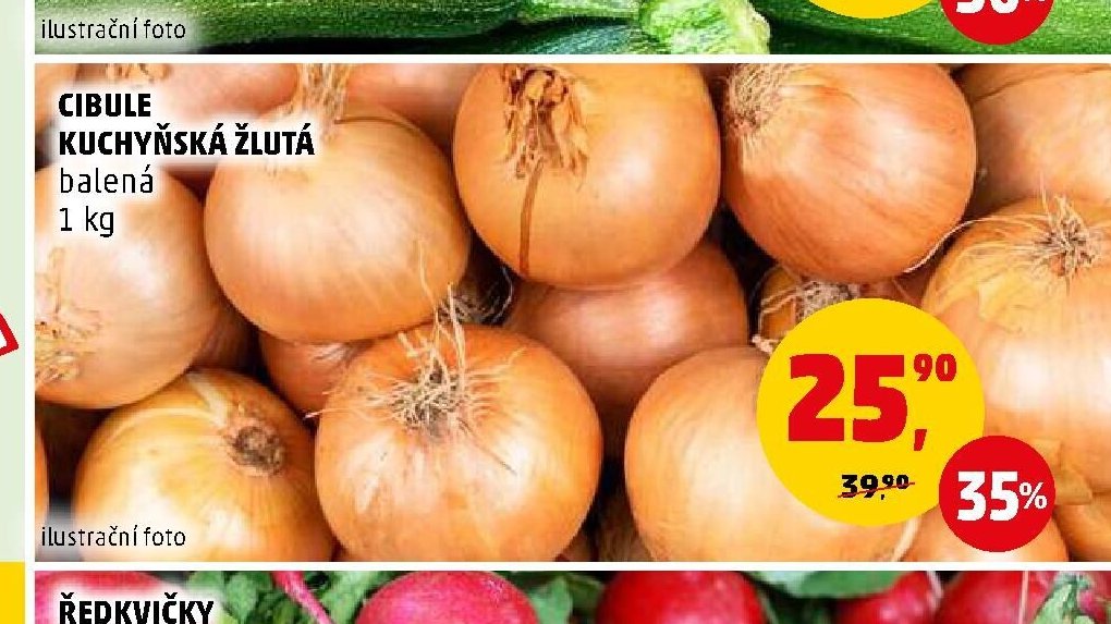 CIBULE KUCHYŇSKÁ ŽLUTÁ