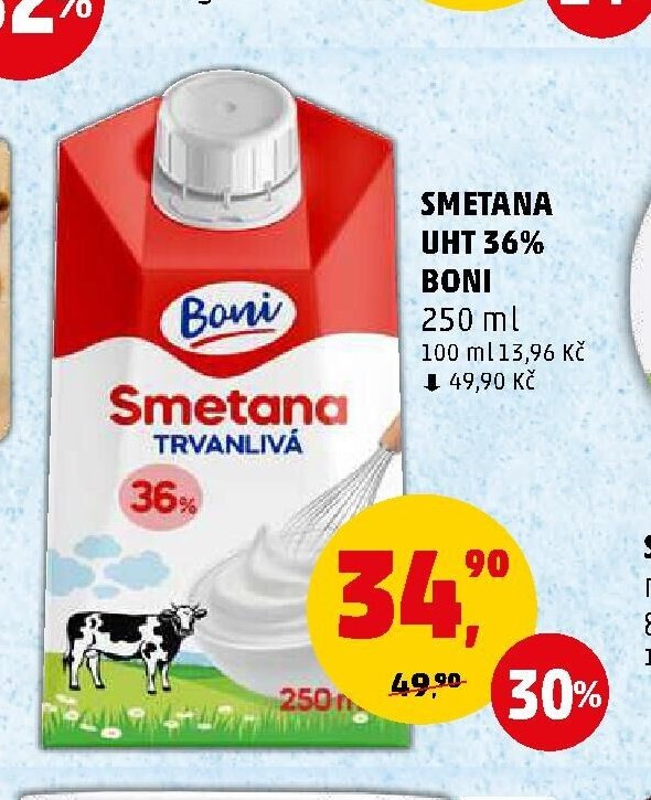 SMETANA UHT 36% BONI 250 ml
