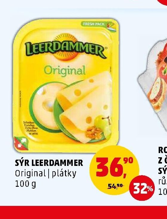 Sýr Leerdammer Original plátky 100 g