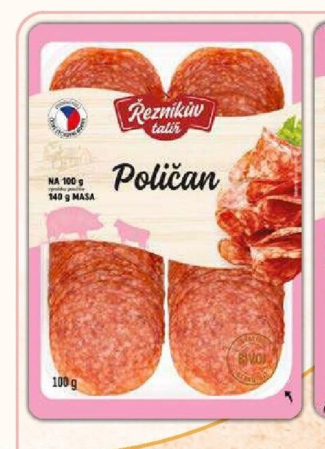 Salám Poličan Řezníkův talíř