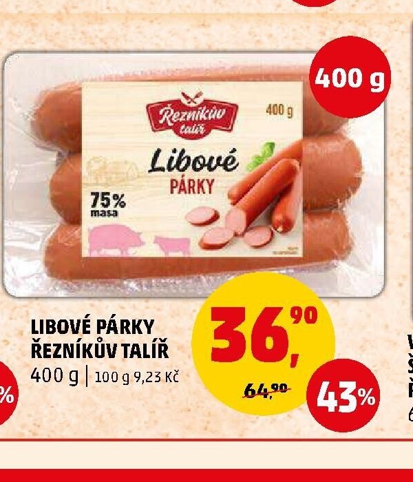 Libové párky Řezníkův talíř