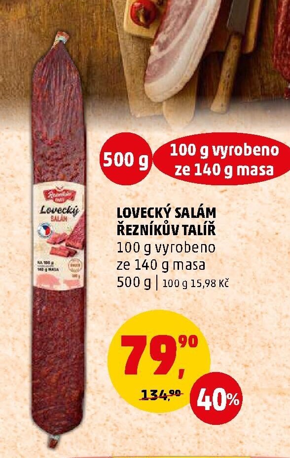 LOVECKÝ SALÁM ŘEZNÍKŮV TALÍŘ