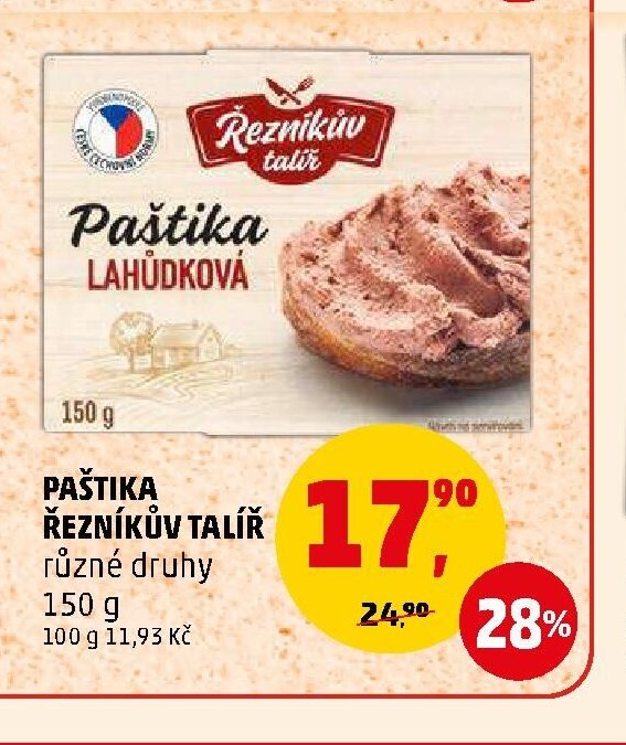 PAŠTIKA ŘEZNÍKŮV TALÍŘ