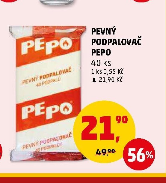 PEVNÝ PODPALOVAČ PEPO