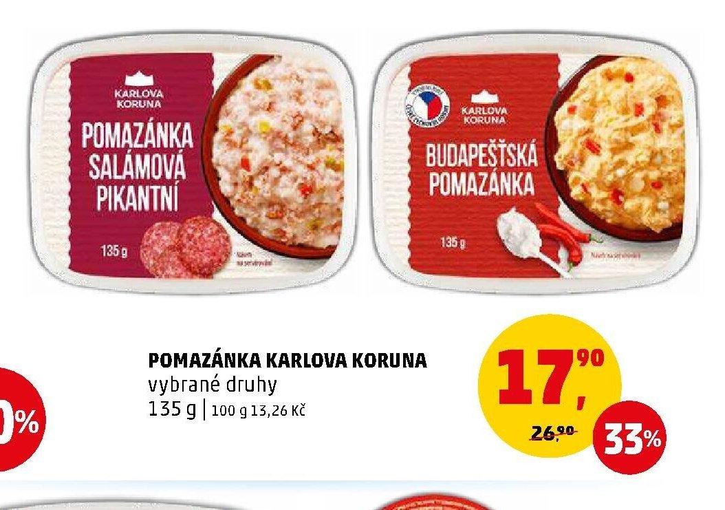 POMAZÁNKA KARLOVA KORUNA