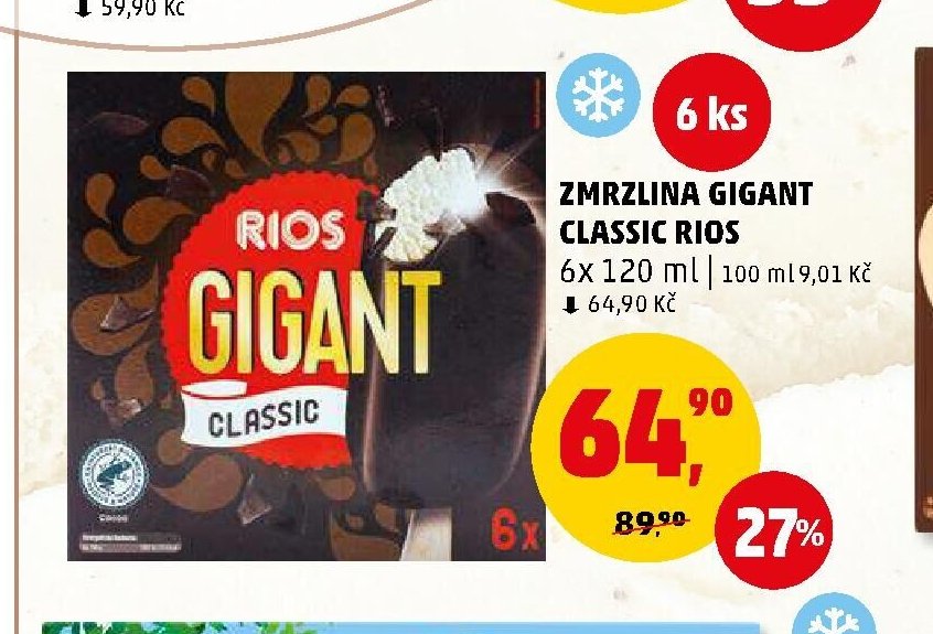 Zmrzlina Gigant Rios Classic