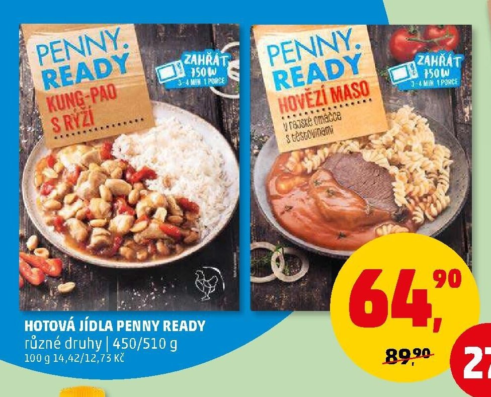 Hotová jídla Penny Ready