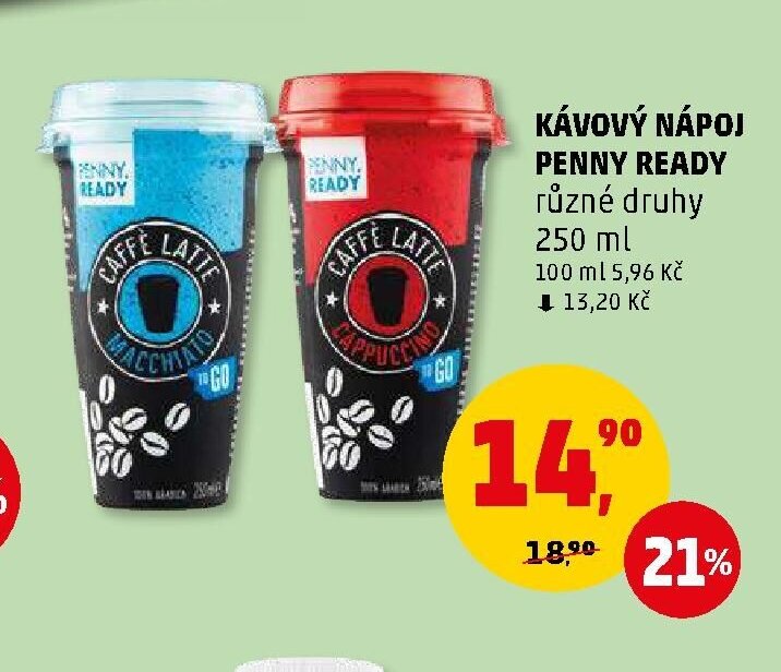 Kávový nápoj Penny Ready