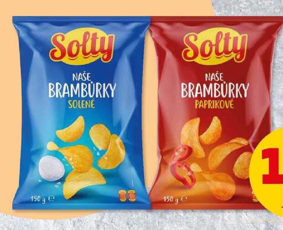 Solty Naše brambůrky solené