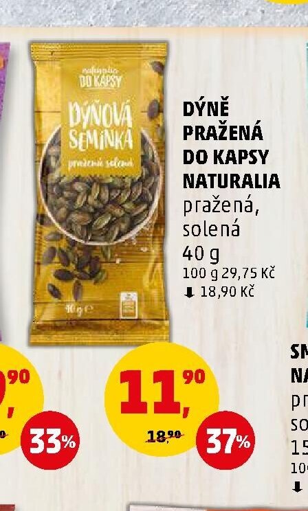 Dýně pražená do kapsy Naturalia