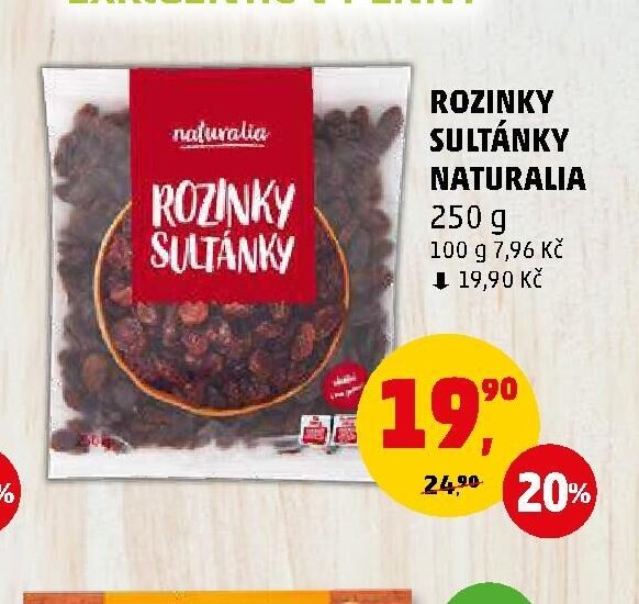 Rozinky sultánky Naturalia