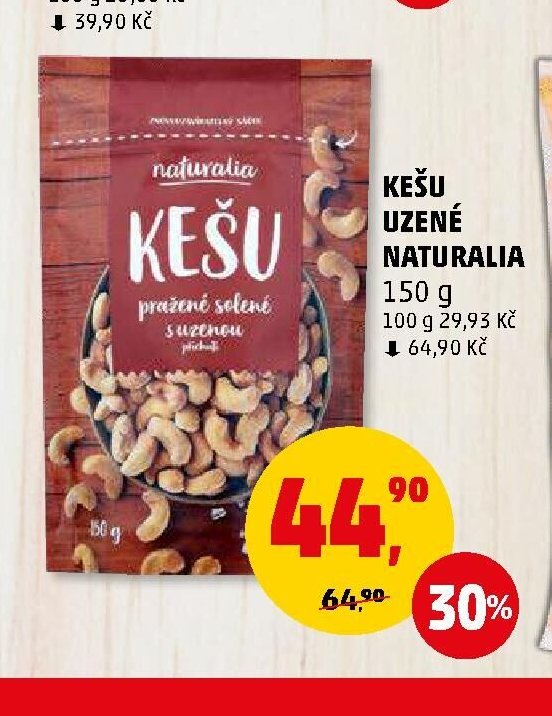 Kešu uzené Naturalia