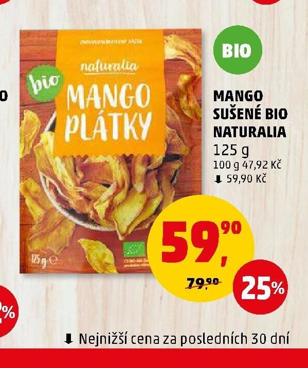 Mango sušené bio Naturalia