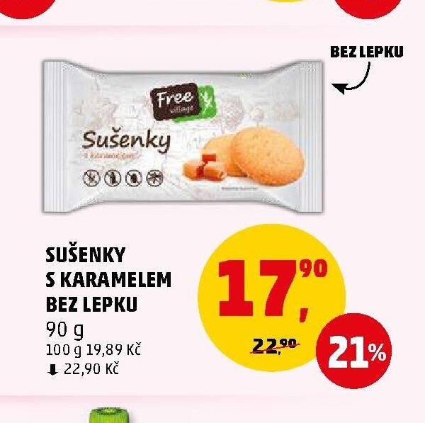 Sušenky s karamelem bez lepku