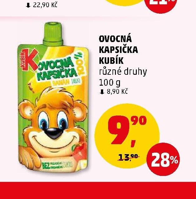 Ovocná kapsička Kubík