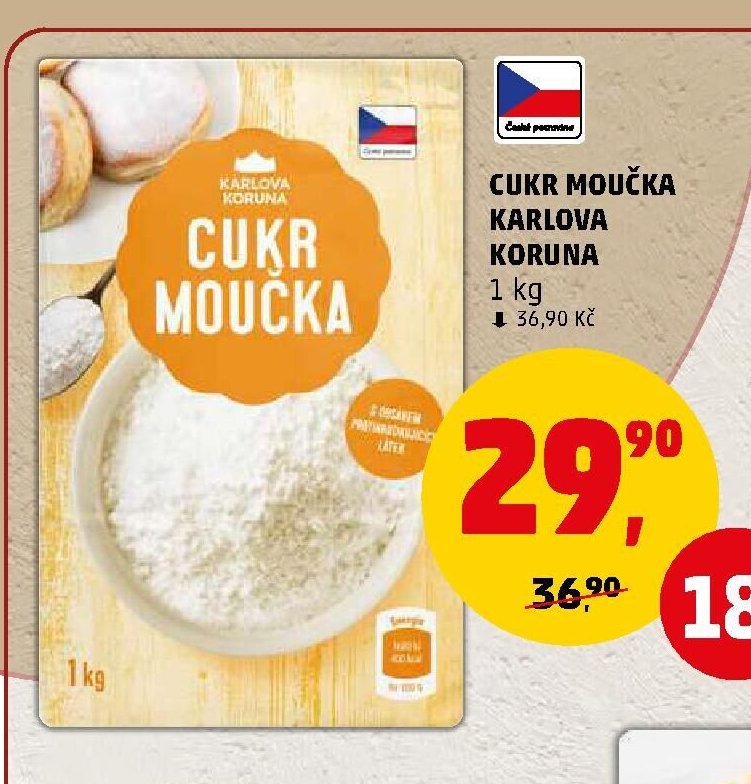 Cukr moučka Karlova Koruna 1 kg