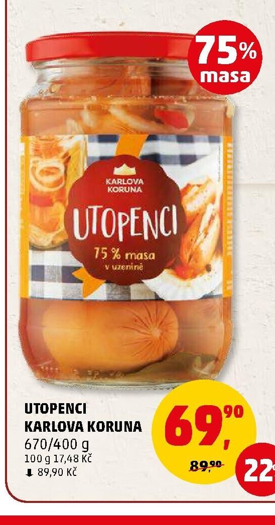 Utopenci Karlova Koruna 670/400 g