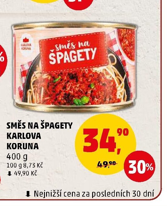 Směs na špagety Karlova Koruna 400 g