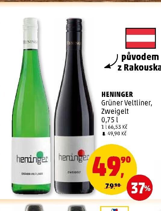 HENINGER Grüner Veltliner, Zweigelt