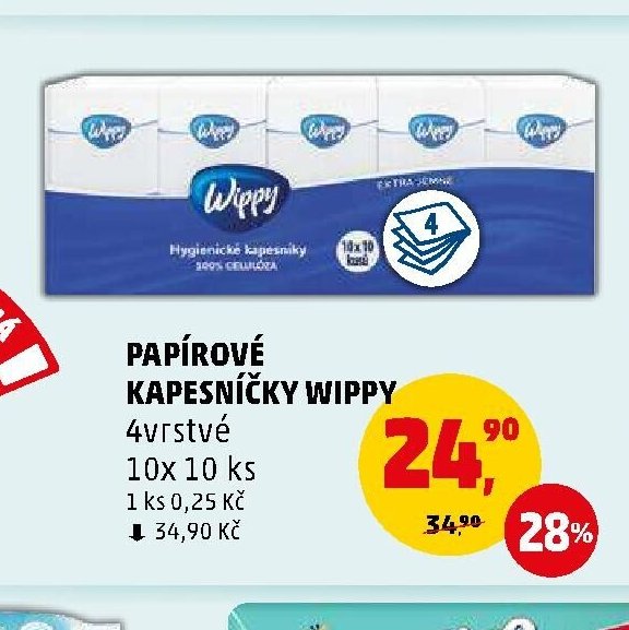 Papírové kapesníčky Wippy