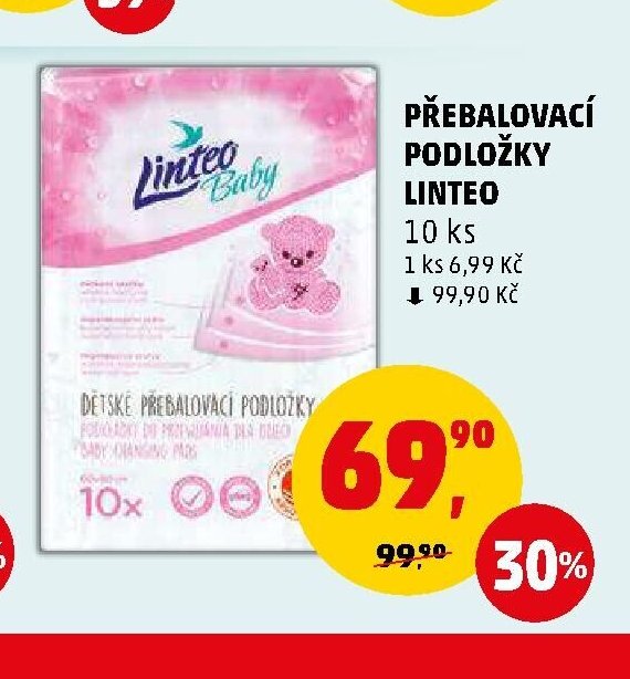 Přebalovací podložky Linteo