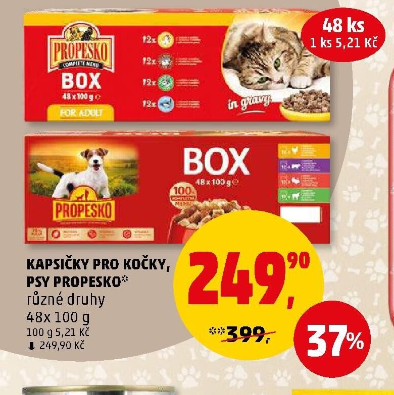 Kapsičky pro kočky, psy Propesko