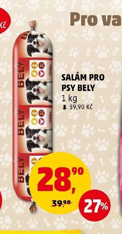 Salám pro psy Bely