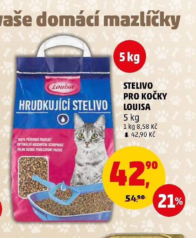 Stelivo pro kočky Louisa