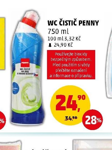 WC ČISTIČ PENNY 750 ml