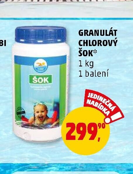 Granulát chlorový šok