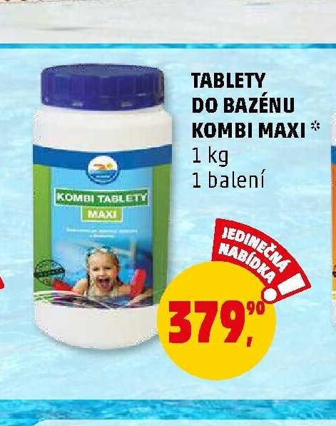 Tablety do bazénu kombi maxi