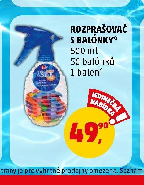 Rozprašovač s balónky