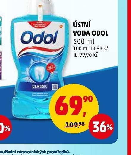 ÚSTNÍ VODA ODOL 500 ml