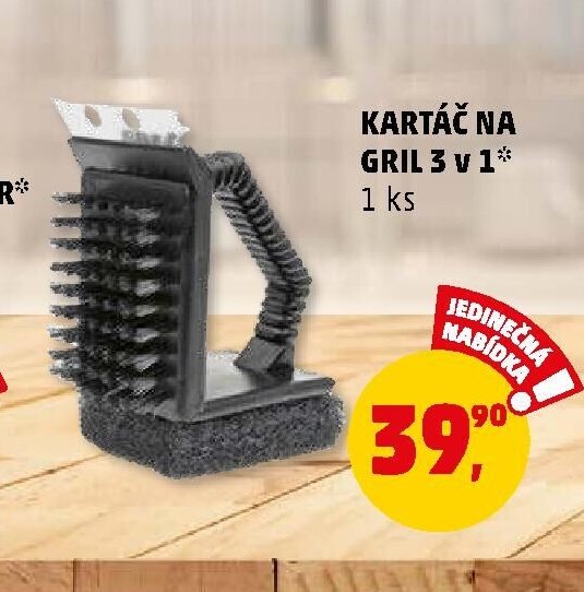 Kartáč na gril 3 v 1