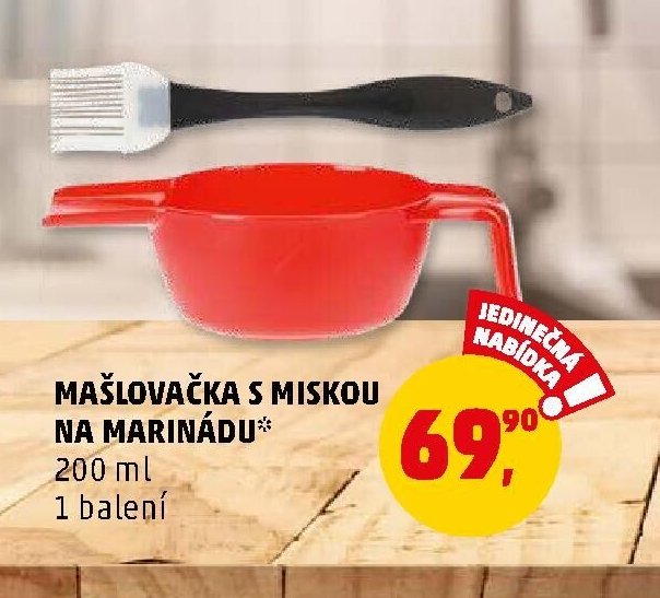 Mašlovačka s miskou na marinádu